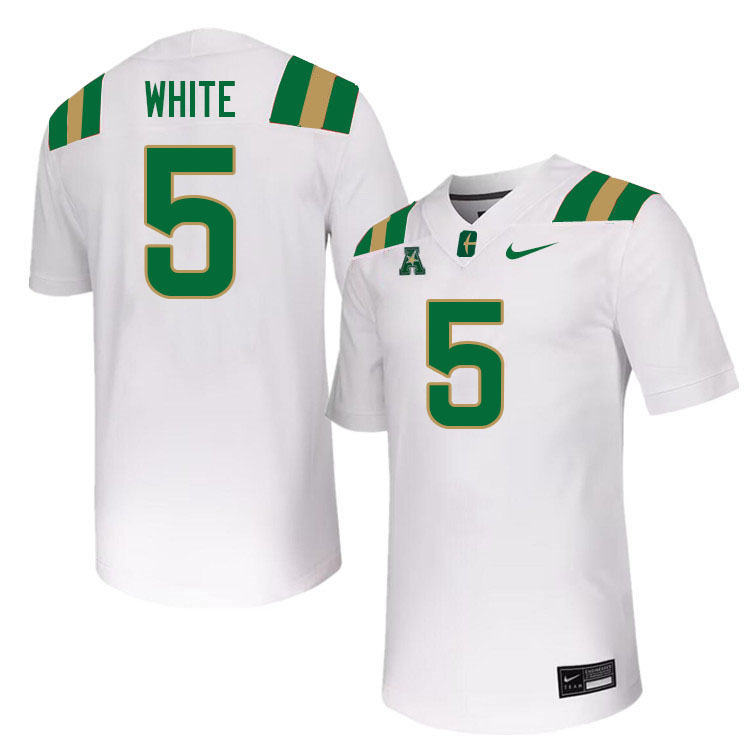 Charlotte 49ers #5 Ike White College Football Jerseys Stitched Sale-White